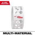 Milwaukee Hole Dozer Hole Saw, Bi-Metal, 1-3/4" L x 4-1/8" Dia