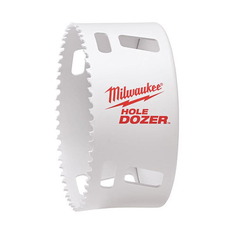 Milwaukee Hole Dozer Hole Saw, Bi-Metal, 1-3/4" L x 4-1/8" Dia