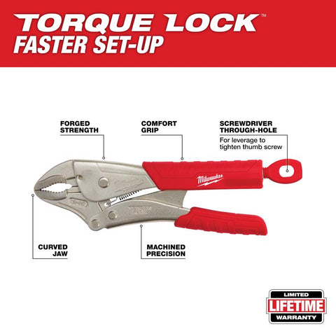 Milwaukee 10" Curved Lock Pliers