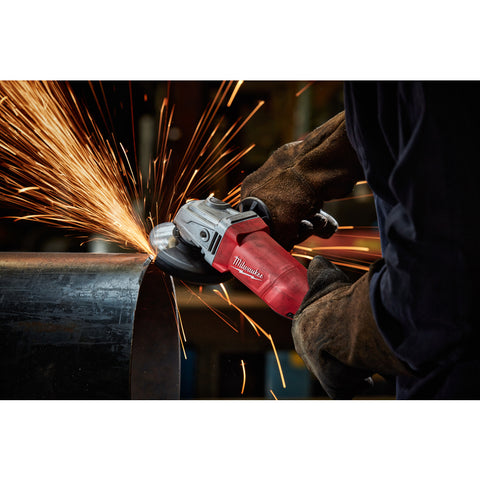 Milwaukee Corded Small Angle Grinder, Red, 11 Amp