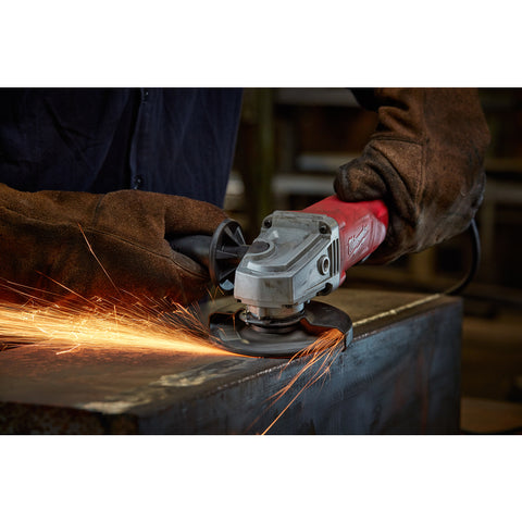 Milwaukee Corded Small Angle Grinder, Red, 11 Amp