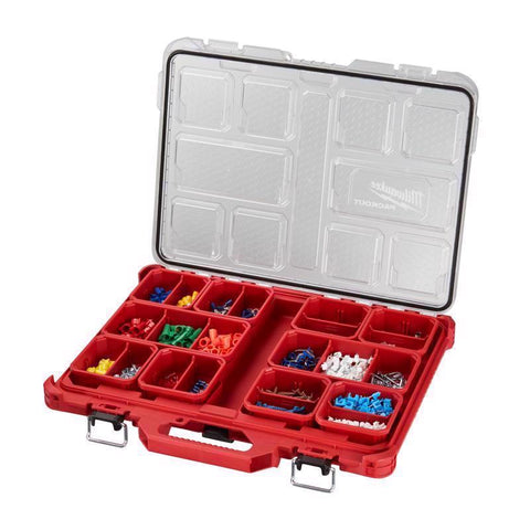 Milwaukee PACKOUT Interlocking Organizer, Red, 19.7" L