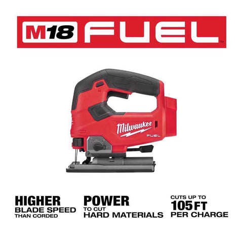 Milwaukee Cordless M18 Fuel D-Handle Jig Saw, 18V, Bare Tool Only