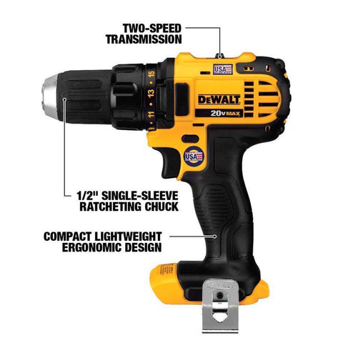 DeWalt DCK720D2 20V MAX Cordless 7 Tool Compact Combo Kit, 20 Volt