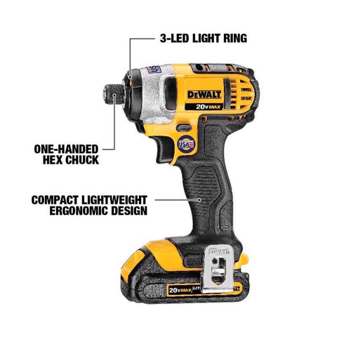 DeWalt DCK720D2 20V MAX Cordless 7 Tool Compact Combo Kit, 20 Volt