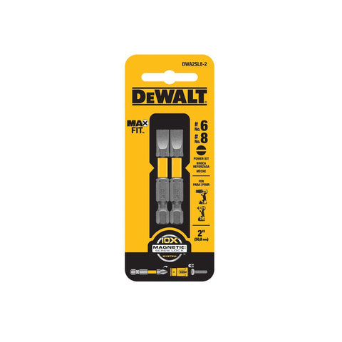 DeWalt MAXFIT Slotted Power Bits, 2"