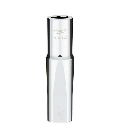 Milwaukee SAE 6-Point Socket With Four Flat Sides, 1/2 Inch x 1/2 Inch