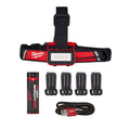 Milwaukee LED Rechargeable Head Lamp, Black/Red