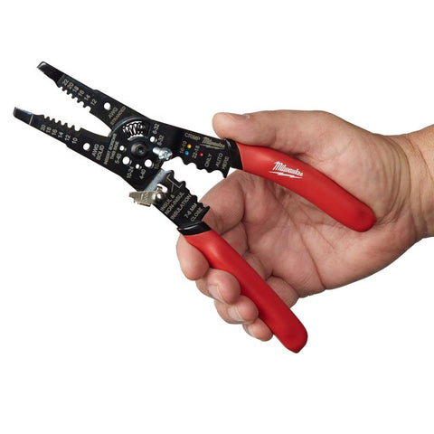 Milwaukee Multi-Purpose Wire Stripper with Crimper, 9 inch