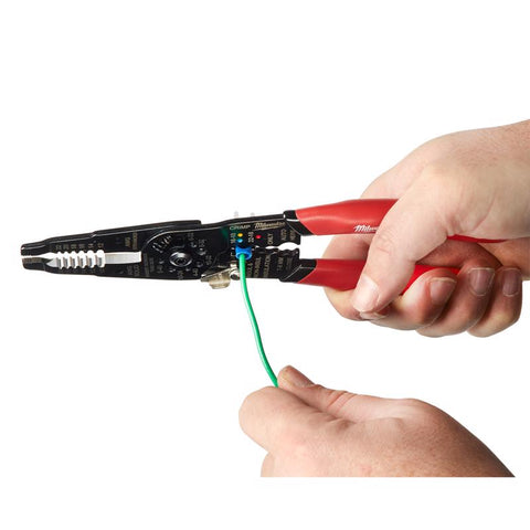 Milwaukee Multi-Purpose Wire Stripper with Crimper, 9 inch