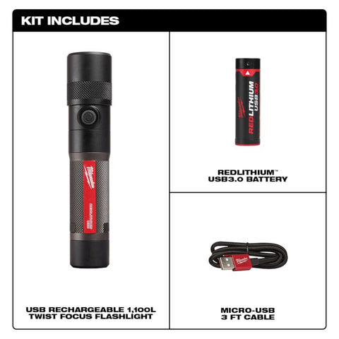 Milwaukee 1100L Twist Flashlight