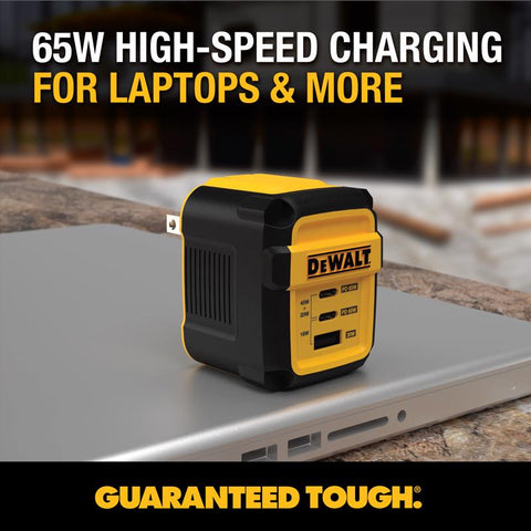 DeWalt 65W 3Port Wall Charger