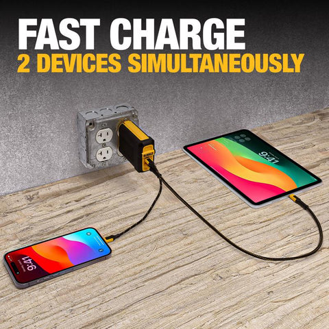 DeWalt 100W 2Port Wall Charger
