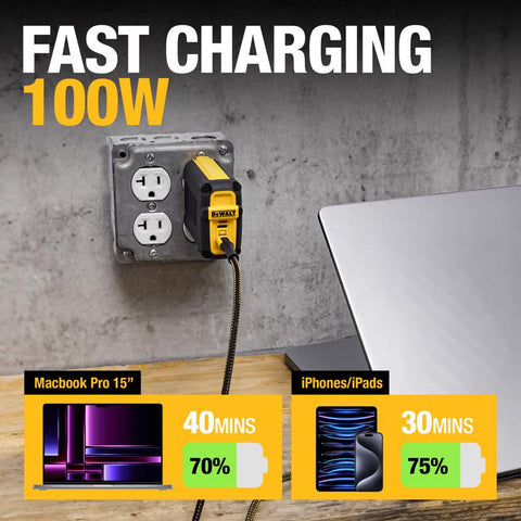 DeWalt 100W 2Port Wall Charger
