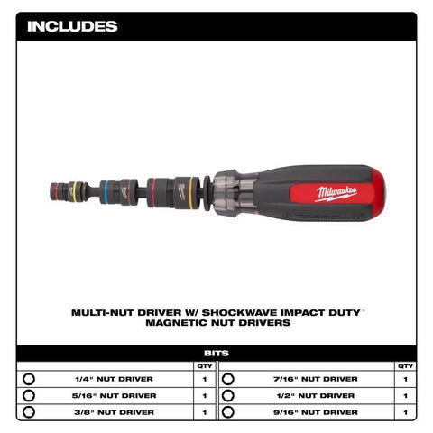 Milwaukee Flip Multi-Nut Driver