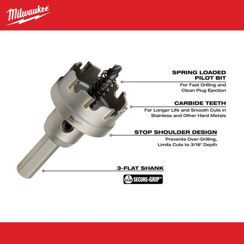 Milwaukee Hole Cutter 1/4" Mw Carb