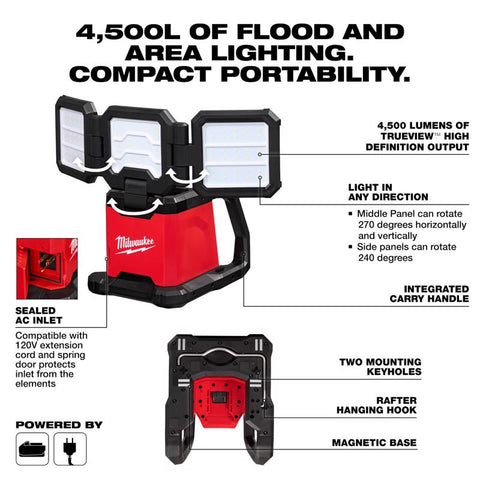 Milwaukee Tri-Panel FLD Light