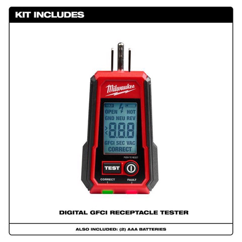 Milwaukee DGTL Receptacle Tester