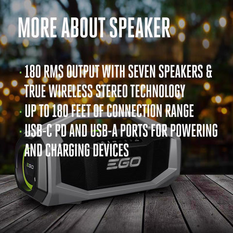 EGO Portable Speaker Blk/gry