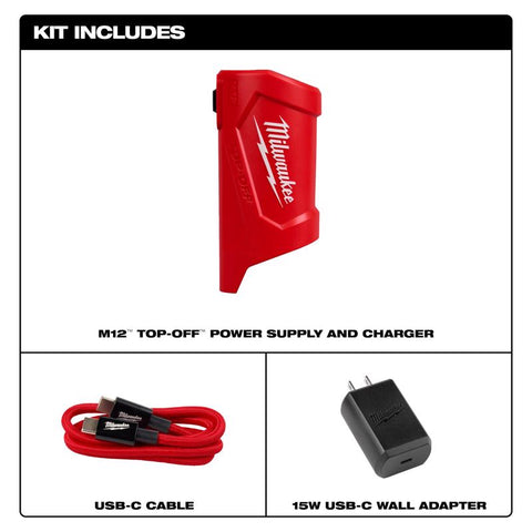 Milwaukee M12 TOP-OFF PWR Supply