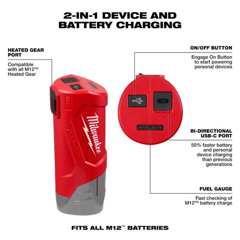 Milwaukee M12 TOP-OFF PWR Supply
