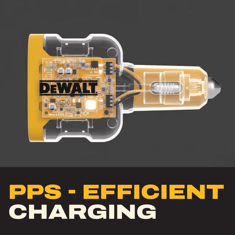 DeWalt 65W PD 3Port Car Charge