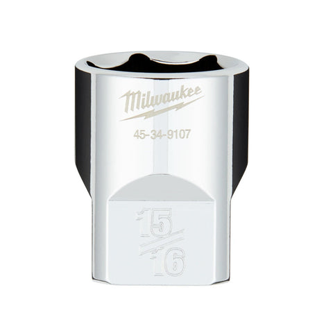 Milwaukee SAE 6-Point Socket With Four Flat Sides, 15/16 Inch