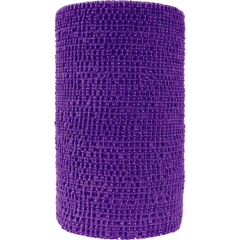 Andover PowerFlex Cohesive Bandage, 4 in x 5 yd, Purple