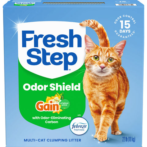 Fresh Step Odor Shield Clumping Litter 22 LB Gain