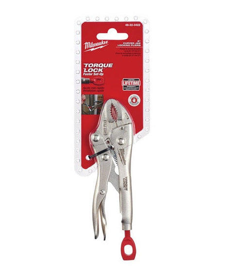 Milwaukee Torque Lock Curved Jaw Locking Plier, 5" L