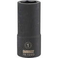 DeWalt SAE Deep Impact Socket, 3/4" Drive, 1"