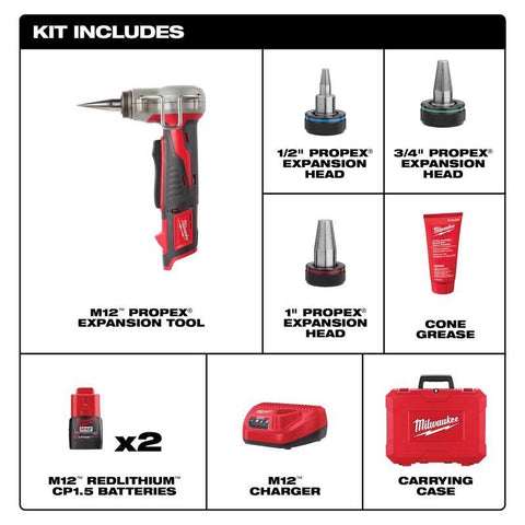 Milwaukee M12 Expansion Tool Kit