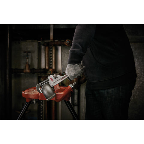 Milwaukee Pipe Wrench, 10", Aluminum