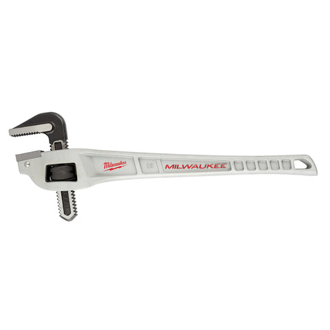 Milwaukee Offset Pipe Wrench, 18", Aluminum