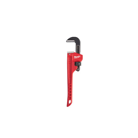 Milwaukee Pipe Wrench, 10", Black/Red