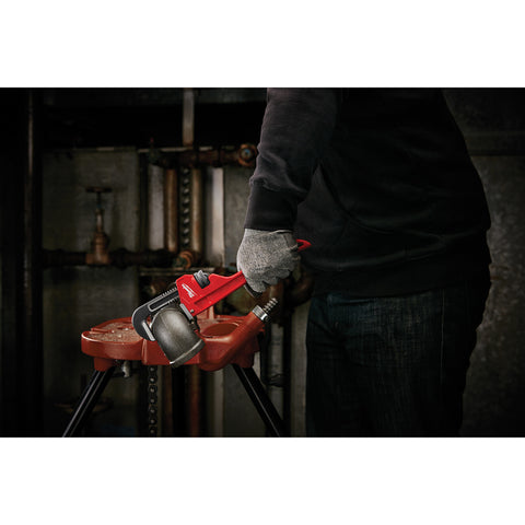 Milwaukee Pipe Wrench, 10", Black/Red