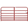 Behlen Country Red 6' H-Dty Bull Tube Gate 6-Rail 2"