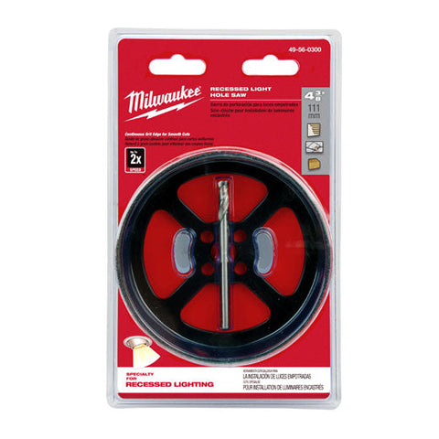 Milwaukee Recessed Light Hole Saw, 4-3/8"