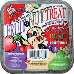 C&s Treat Suet 11 OZ Fruit N' Nut