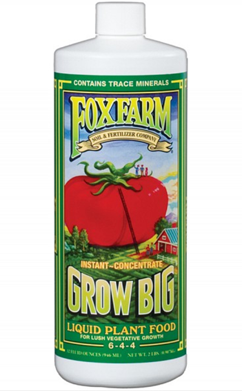 FoxFarm Grow Big Liquid Plant Food, 1 qt