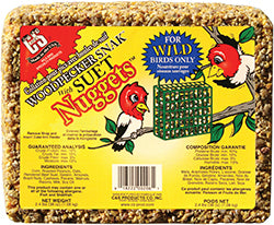 C&s Woodpecker Snak W/suet Nuggets 2.4 LB Peanut