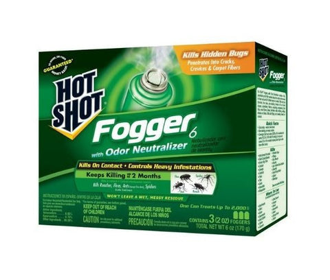 Hot Shot Indoor Fogger, 3-Pack, 2 oz Each