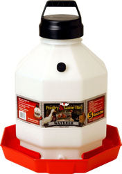 Little Giant Plastic Poultry Waterer, 5 Gallon, Red