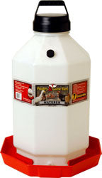 Little Giant Plastic Poultry Waterer, 7 Gallon, Red