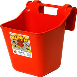Little Giant Plastic Hook-Over Feeder, 12 qt – Red