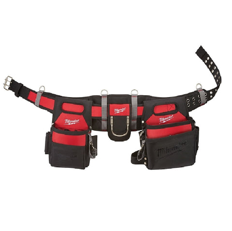 Milwaukee Electrician's Work Belt, Black/Red