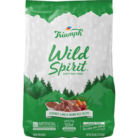 Wild Spirit Dog Food 28 LB Lamb/brown Rice