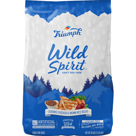 Wild Spirit Dog Food 30 LB Chicken/brown R