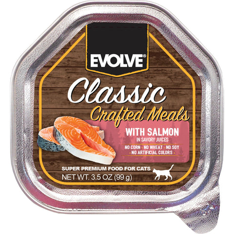 Evolve Classic Wet Cup Cat Food Salmon 3.5 oz