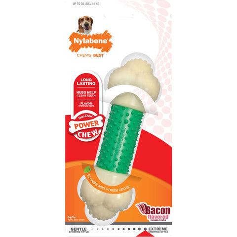 Nylabone Power Chew Double Action Wolf Bacon